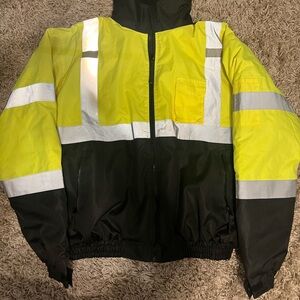 High Visibility Reflective Winter Bomber Jacket